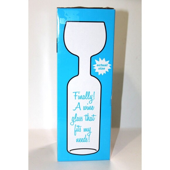 Big Mouth Original Wine Bottle Glass Holds Full Bottle 750 ml  Hand Blown 11.5" - Picture 5 of 9